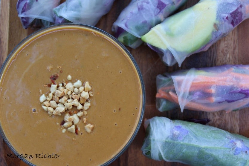 Spruce Tip Infused Peanut Sauce