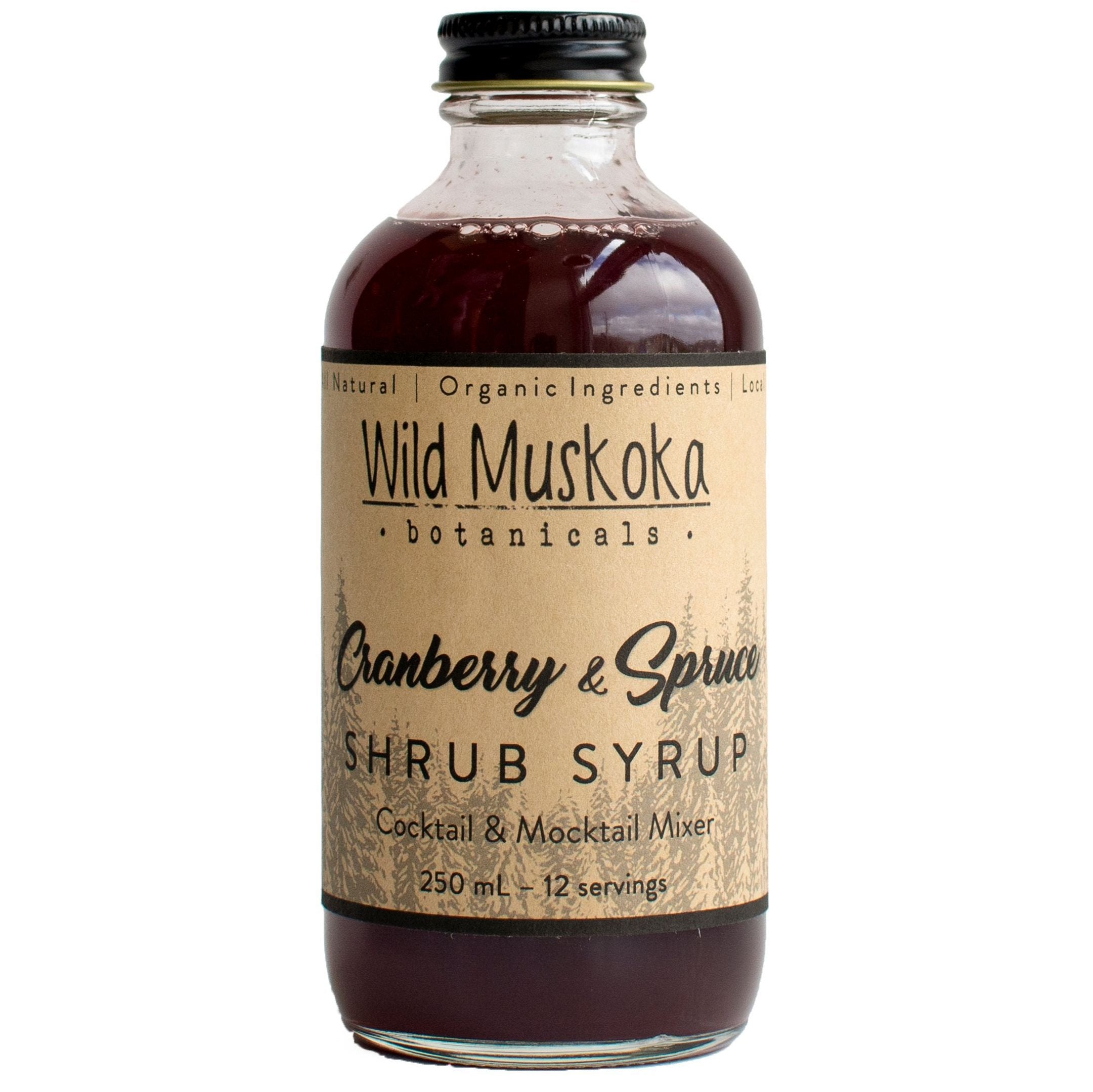 Cranberry & Spruce Shrub – Wild Muskoka Botanicals