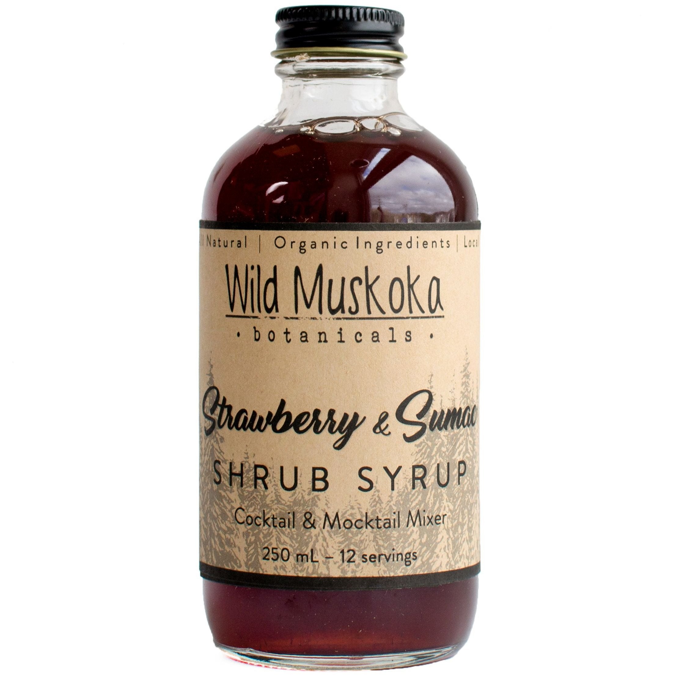 Strawberry & Sumac Shrub – Wild Muskoka Botanicals